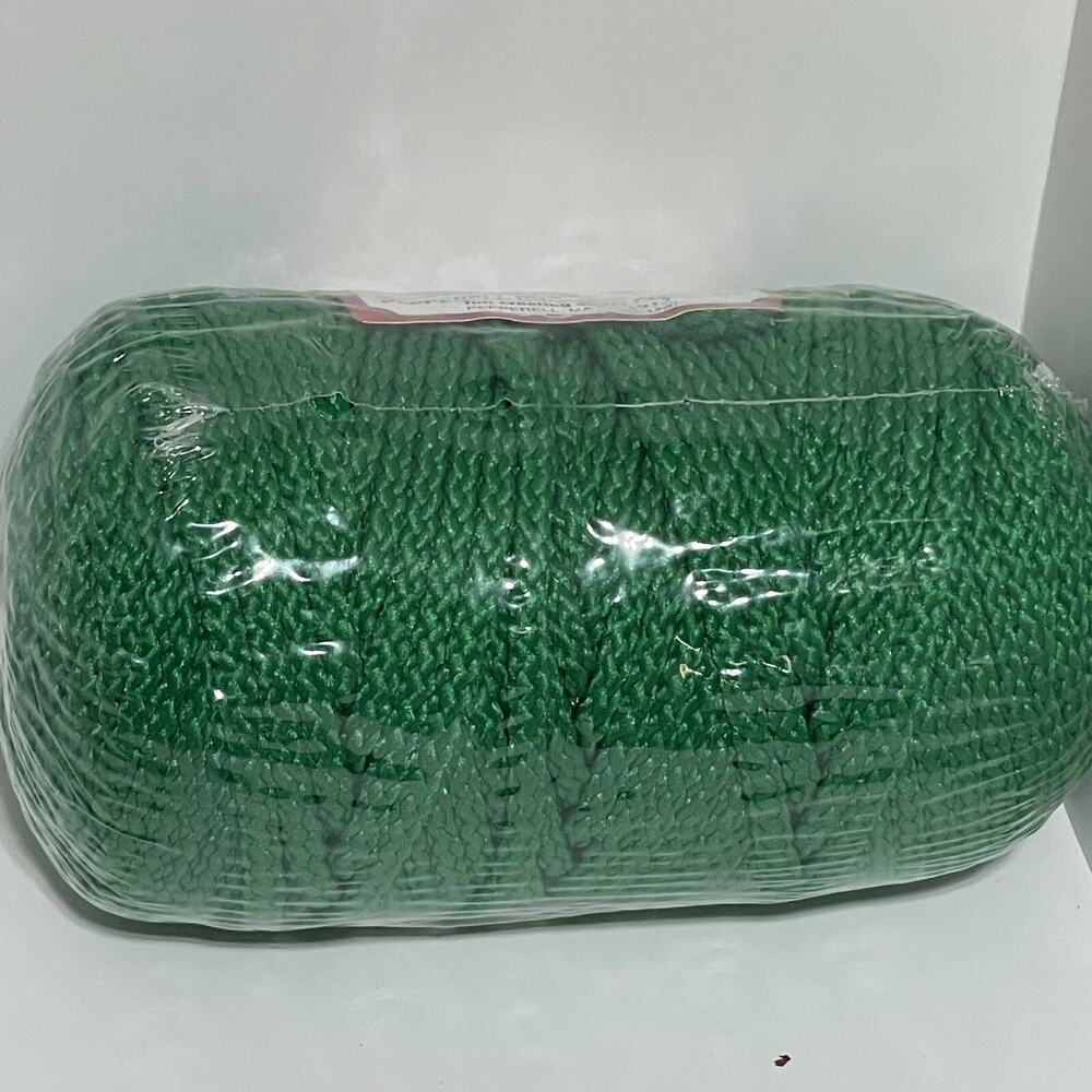 New Vintage Bonnie Macrame Braid 6mm 100 Yards Pepperell Craft Cord Green NOS - Picture 5 of 8